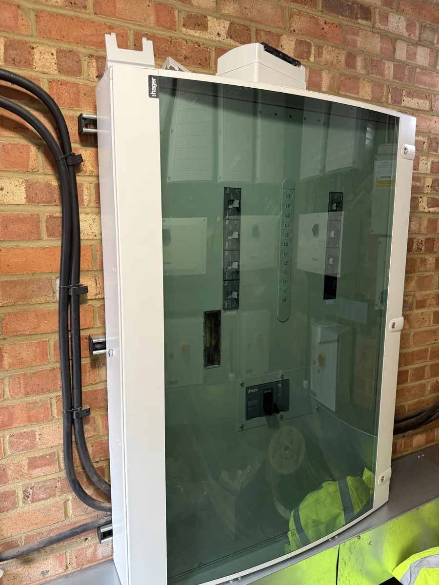 New distribution board installed for the rooftop solar system